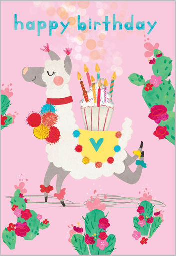 Picture of HAPPY BIRTHDAY LLAMA CARD